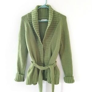 Old Navy Chunky Knit Wrap Open Sweater Cardigan